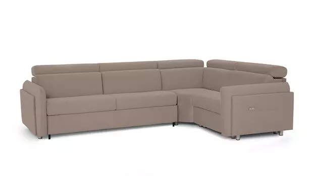 Угловой диван Hogan с реклайнером справа