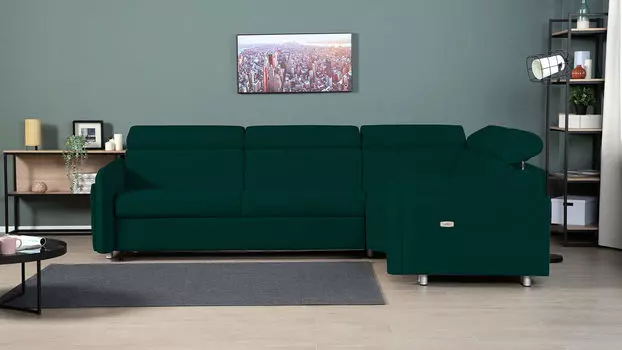 Угловой диван Hogan с реклайнером справа