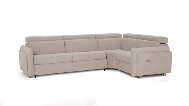 Угловой диван Hogan с реклайнером справа