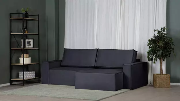 Угловой диван Klark 2 секционный с широкими подлокотниками