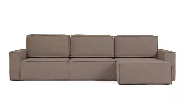 Угловой диван Klark 3 секционный с мягким уровнем посадки и широкими подлокотниками