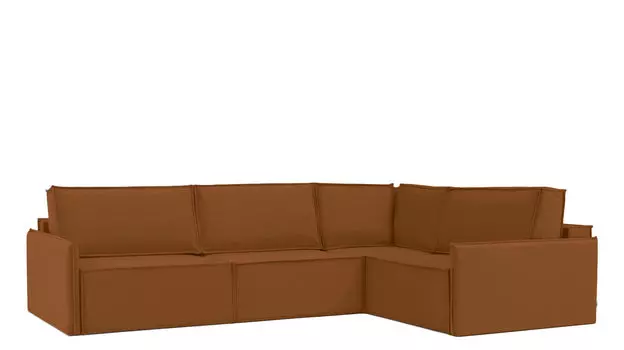 Угловой диван Klark 4 секционный с мягким уровнем посадки и узкими подлокотниками