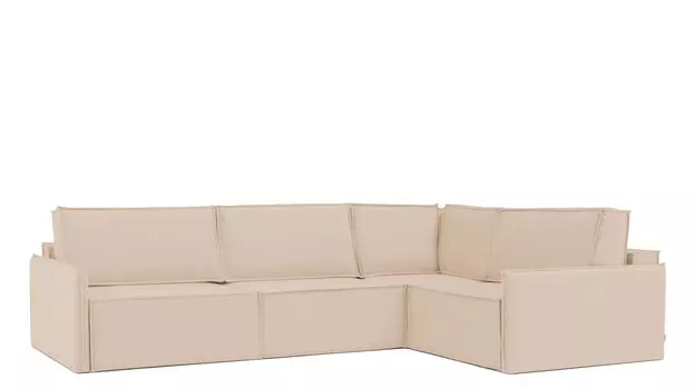 Угловой диван Klark 4 секционный с мягким уровнем посадки и узкими подлокотниками