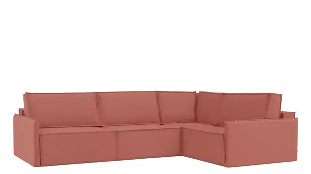 Угловой диван Klark 4-секционный с мягким уровнем посадки и узкими подлокотниками