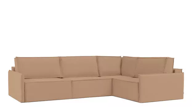 Угловой диван Klark 4 секционный с мягким уровнем посадки и узкими подлокотниками