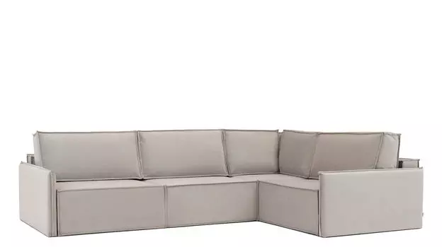 Угловой диван Klark 4 секционный с мягким уровнем посадки и узкими подлокотниками