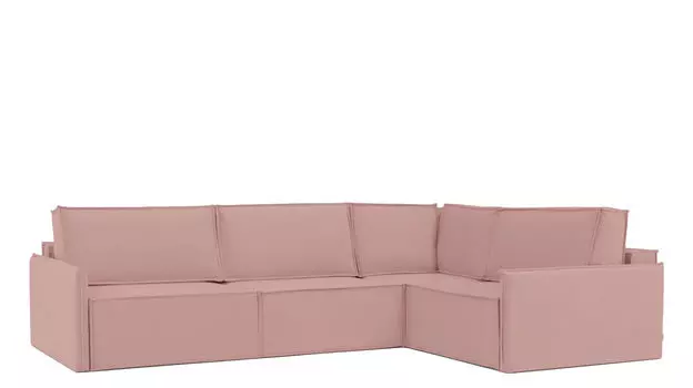 Угловой диван Klark 4 секционный с мягким уровнем посадки и узкими подлокотниками