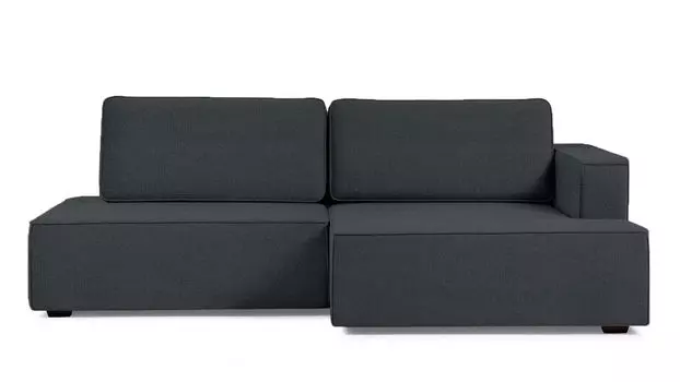 Угловой диван Ralf 2-секционный, без подлокотника слева и с канапе справа