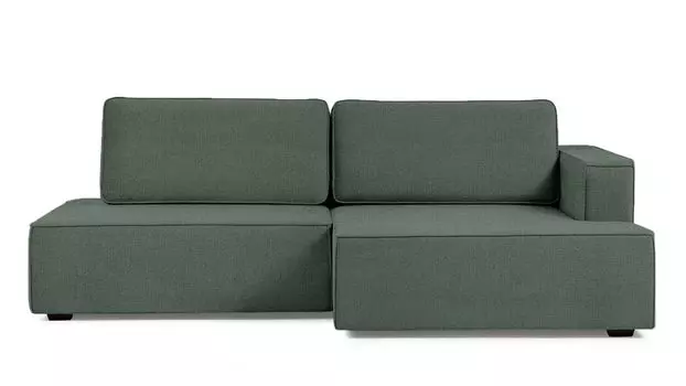 Угловой диван Ralf 2-секционный, без подлокотника слева и с канапе справа