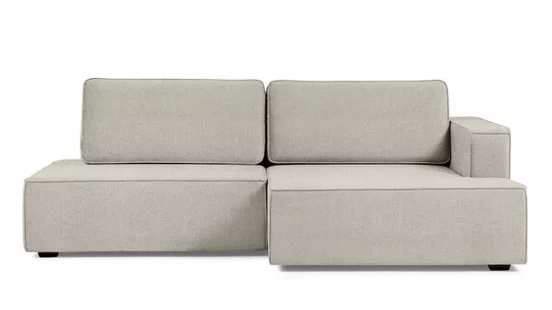 Угловой диван Ralf 2-секционный, без подлокотника слева и с канапе справа