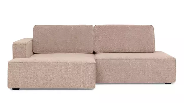 Угловой диван Ralf 2-секционный, без подлокотника справа и с канапе слева