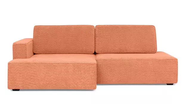 Угловой диван Ralf 2-секционный, без подлокотника справа и с канапе слева