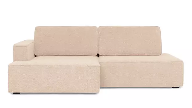 Угловой диван Ralf 2-секционный, без подлокотника справа и с канапе слева