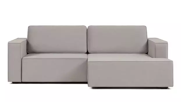 Угловой диван Ralf 2-секционный, с подлокотниками и канапе справа