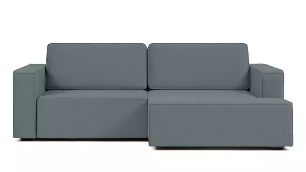 Угловой диван Ralf 2-секционный, с подлокотниками и канапе справа