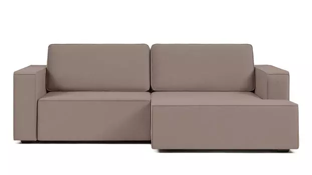 Угловой диван Ralf 2-секционный, с подлокотниками и канапе справа