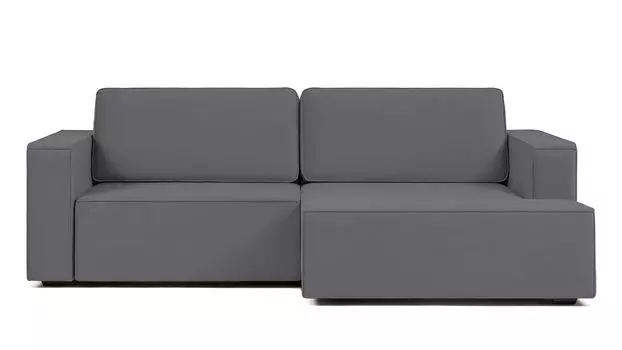 Угловой диван Ralf 2-секционный, с подлокотниками и канапе справа