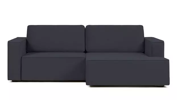 Угловой диван Ralf 2-секционный, с подлокотниками и канапе справа