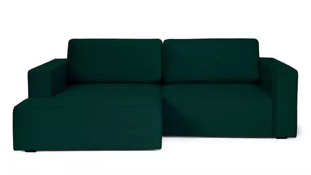 Угловой диван Ralf 2-секционный, с подлокотниками и канапе слева