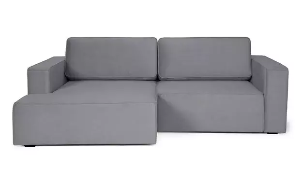 Угловой диван Ralf 2-секционный, с подлокотниками и канапе слева