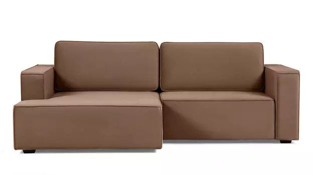 Угловой диван Ralf 2-секционный, с подлокотниками и канапе слева