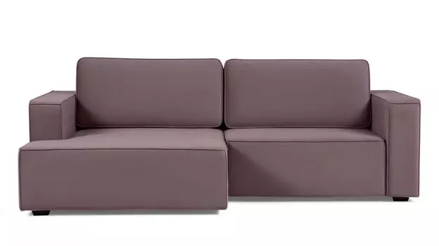 Угловой диван Ralf 2-секционный, с подлокотниками и канапе слева