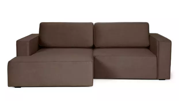 Угловой диван Ralf 2-секционный, с подлокотниками и канапе слева