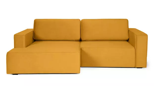 Угловой диван Ralf 2-секционный, с подлокотниками и канапе слева