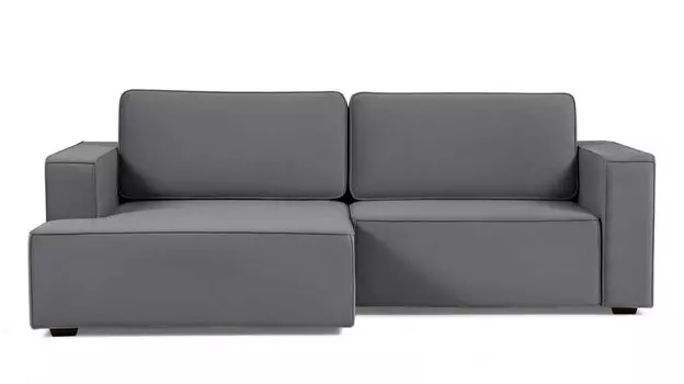 Угловой диван Ralf 2-секционный, с подлокотниками и канапе слева