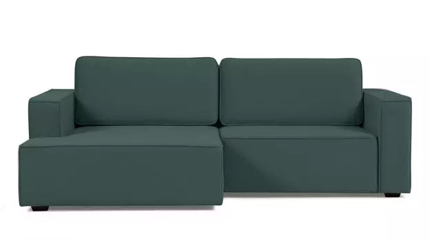 Угловой диван Ralf 2-секционный, с подлокотниками и канапе слева