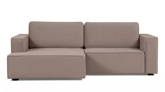 Угловой диван Ralf 2-секционный, с подлокотниками и канапе слева