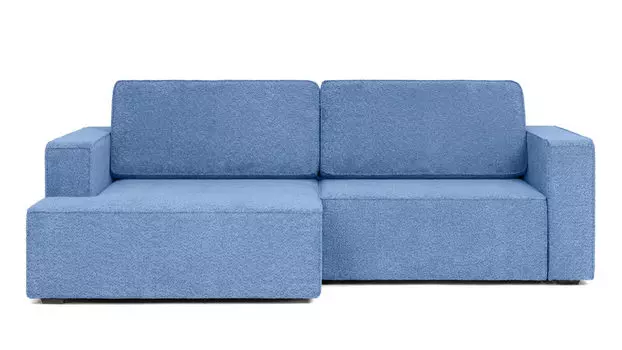 Угловой диван Ralf 2-секционный, с подлокотниками и канапе слева