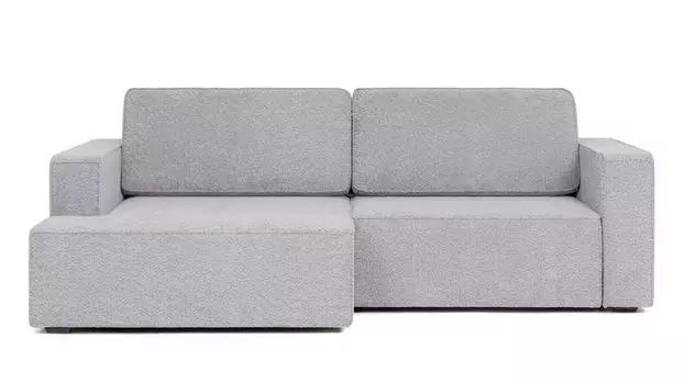 Угловой диван Ralf 2-секционный, с подлокотниками и канапе слева