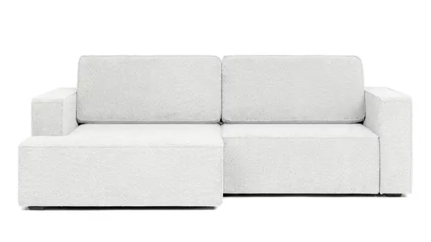 Угловой диван Ralf 2-секционный, с подлокотниками и канапе слева