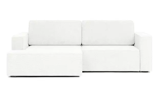 Угловой диван Ralf 2-секционный, с подлокотниками и канапе слева