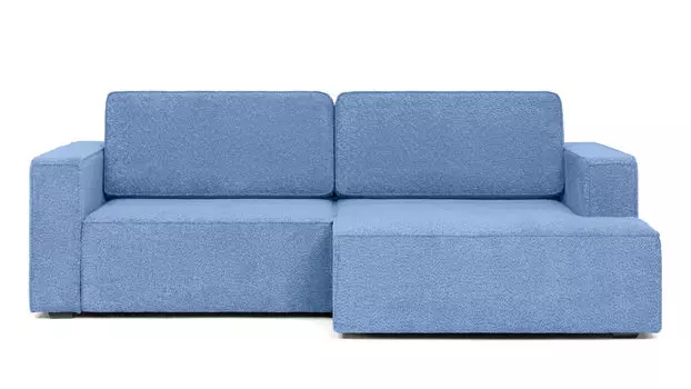 Угловой диван Ralf 2-секционный, с подлокотниками и канапе справа