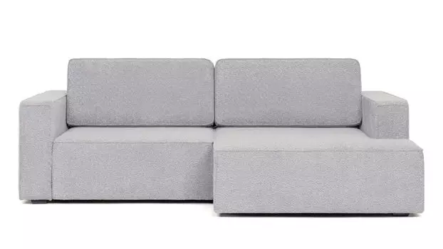 Угловой диван Ralf 2-секционный, с подлокотниками и канапе справа