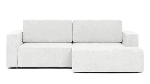 Угловой диван Ralf 2-секционный, с подлокотниками и канапе справа