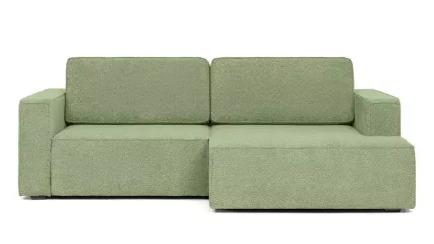 Угловой диван Ralf 2-секционный, с подлокотниками и канапе справа