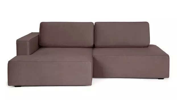 Угловой диван Ralf 2-секционный, без подлокотника справа и с канапе слева