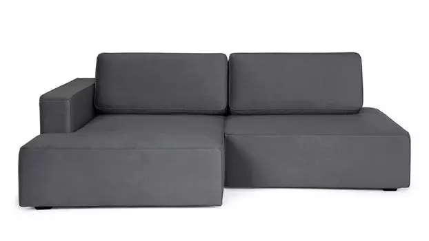 Угловой диван Ralf 2-секционный, без подлокотника справа и с канапе слева