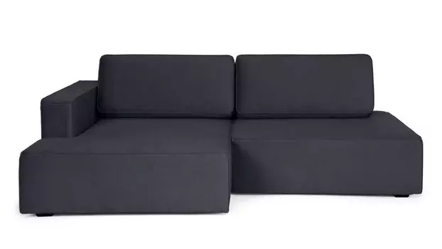 Угловой диван Ralf 2-секционный, без подлокотника справа и с канапе слева