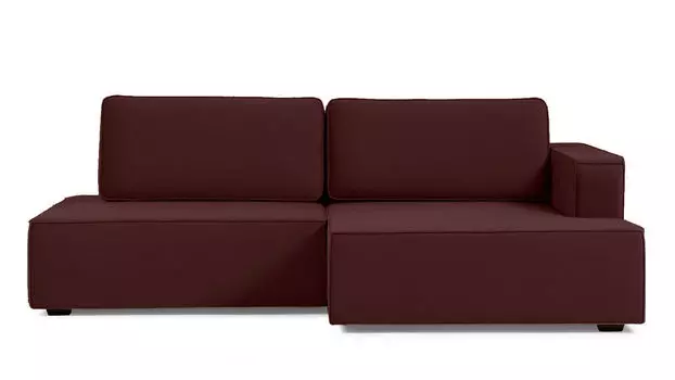 Угловой диван Ralf 2-секционный, без подлокотника слева и с канапе справа