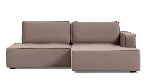 Угловой диван Ralf 2-секционный, без подлокотника слева и с канапе справа