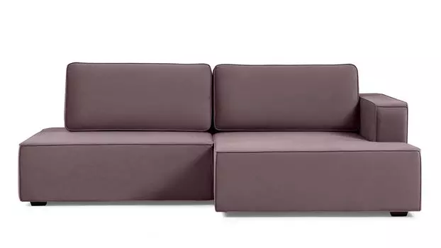 Угловой диван Ralf 2-секционный, без подлокотника слева и с канапе справа