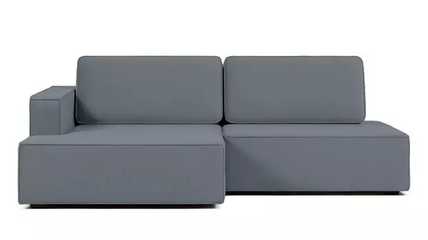 Угловой диван Ralf 2-секционный, без подлокотника справа и с канапе слева