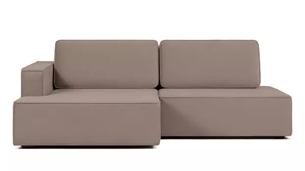 Угловой диван Ralf 2-секционный, без подлокотника справа и с канапе слева