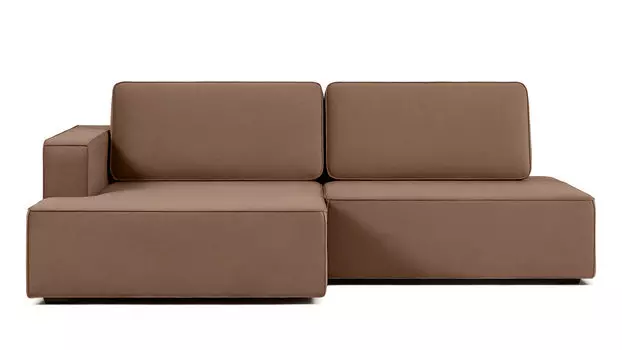 Угловой диван Ralf 2-секционный, без подлокотника справа и с канапе слева