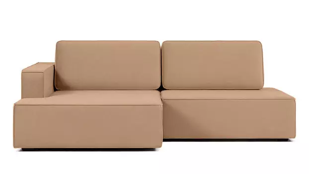 Угловой диван Ralf 2-секционный, без подлокотника справа и с канапе слева