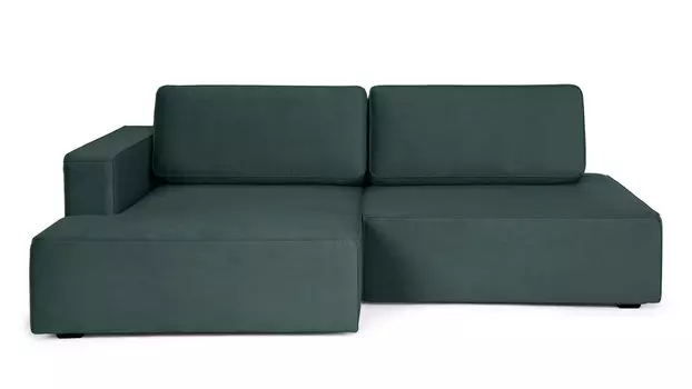 Угловой диван Ralf 2-секционный, без подлокотника справа и с канапе слева